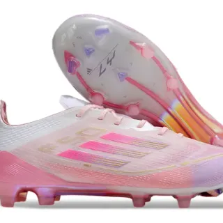 Adidas X Pink Multicolor Bajo corte con cordones iridiscente gradiente superior suelo firme zapatos de fútbol