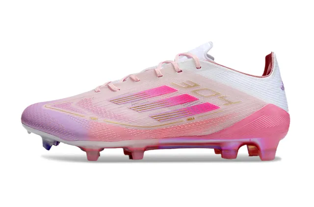 Adidas X Pink multicolore bas lacets irisé dégradé haut sol ferme chaussures de football 7