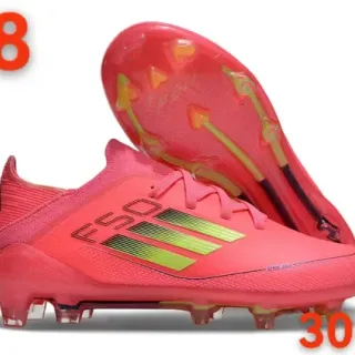 Adidas X Speedflow গোলাপি এবং লাইম Firm-Ground সকার শোজ