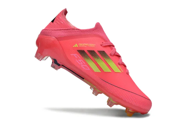 Adidas X Speedflow وردي وليمي Firm-Ground أحذية كرة القدم 5