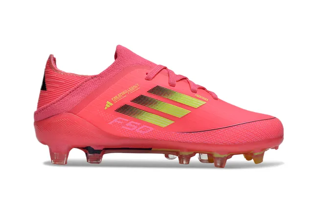 Adidas X Speedflow وردي وليمي Firm-Ground أحذية كرة القدم 8