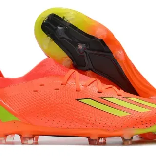 Adidas X Speedportal Orange Lime Green Firm-Ground Soccer Shoes