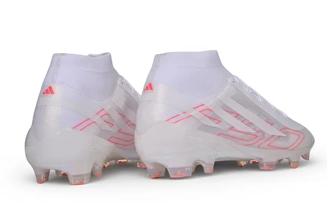 Adidas X Speedportal Transparente Vermelho Neón Solo Firme Sapatos de Futebol 5