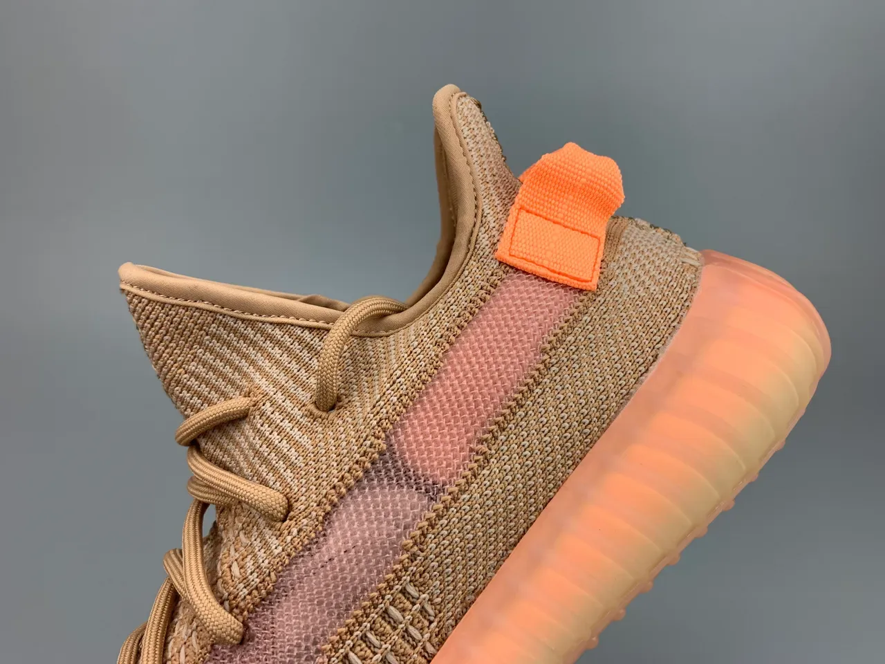 Adidas Yeezy Boost 350 Beige Pink Orange Lifestyle Sneakers 5