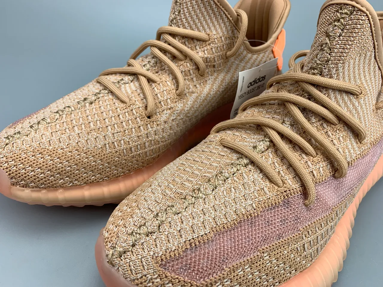 Adidas Yeezy Boost 350 Beige Pink Orange Lifestyle Sneakers 7