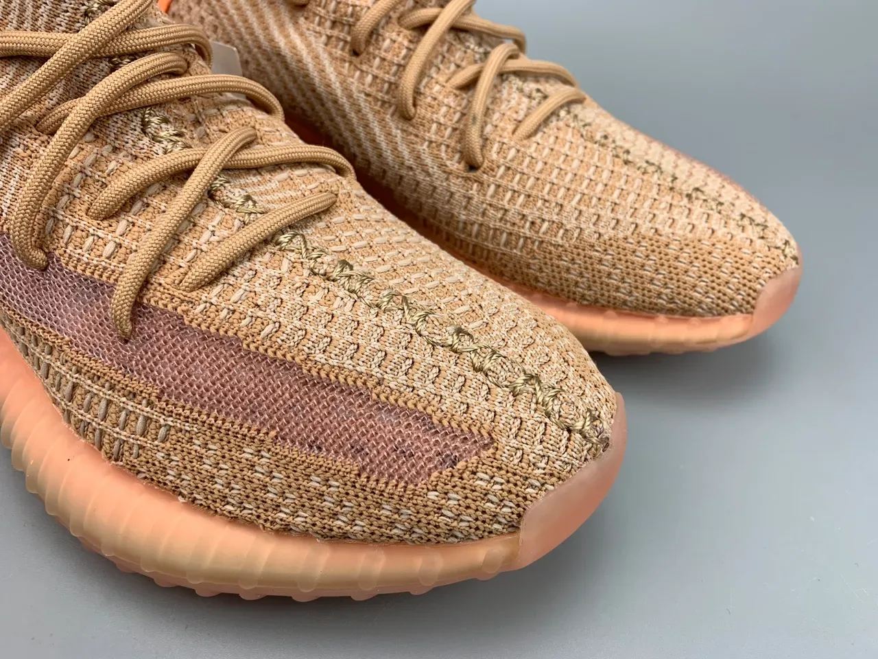 Adidas Yeezy Boost 350 Beige Pink Orange Lifestyle Sneakers 8