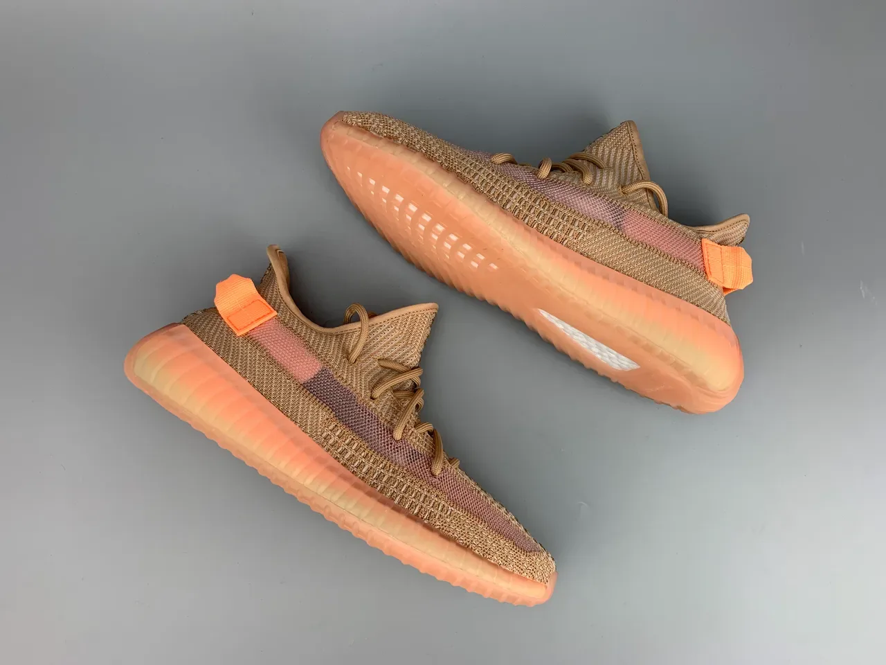 Adidas Yeezy Boost 350 Beige Pink Orange Lifestyle Sneakers 10
