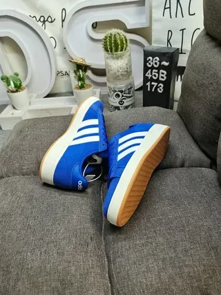 Adidas Yellow White Low-Top Suede-Like Upper Lifestyle Sneakers 6