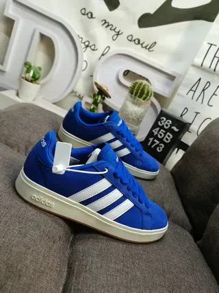 Adidas Yellow White Low-Top Suede-Like Upper Lifestyle Sneakers 9
