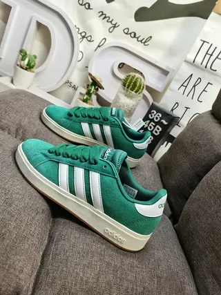 Adidas Yellow White Low-Top Suede-Like Upper Lifestyle Sneakers 17