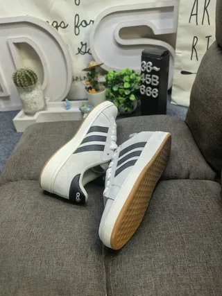 Adidas Yellow White Suede Upper Three Stripes Lifestyle Sneakers 6