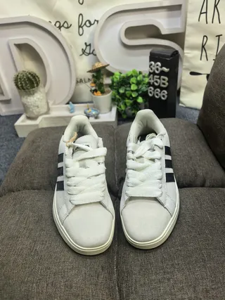 Adidas Yellow White Suede Upper Three Stripes Lifestyle Sneakers 10
