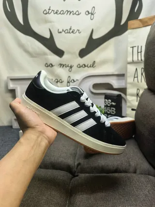 Adidas Yellow White Suede Upper Three Stripes Lifestyle Sneakers 15