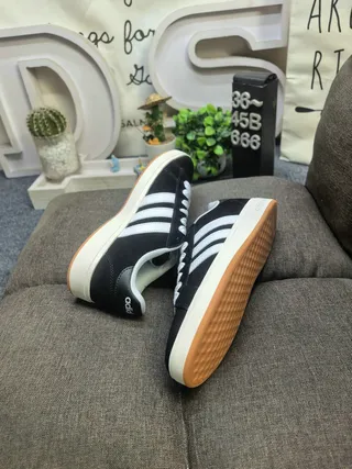 Adidas Yellow White Suede Upper Three Stripes Lifestyle Sneakers 16