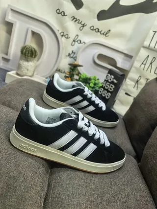 Adidas Yellow White Suede Upper Three Stripes Lifestyle Sneakers 19