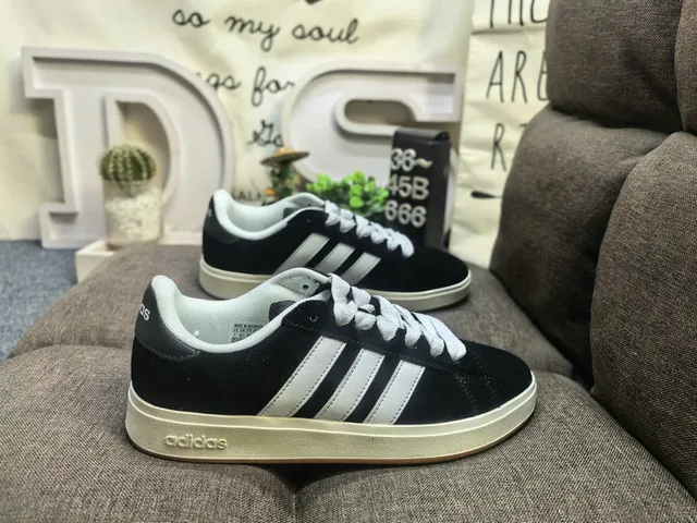 Adidas Yellow White Suede Upper Three Stripes Lifestyle Sneakers 21