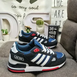 Adidas ZX 750 Navy Blue White Red Lifestyle Sneakers