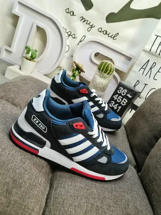 Adidas ZX 750 Navy Blue White Red Lifestyle Sneakers 9