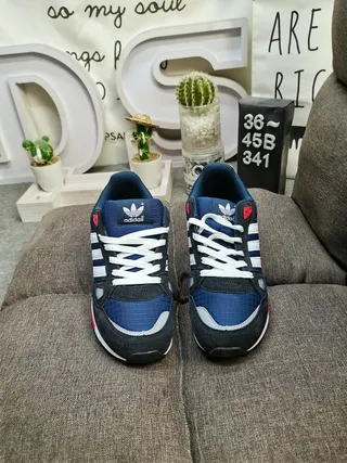 Adidas ZX 750 Navy Blue White Red Lifestyle Sneakers 10