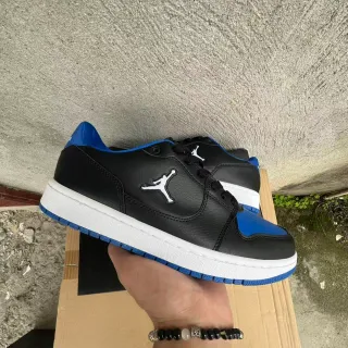 Air Jordan 1 Low 黑皇家蓝白休闲运动鞋