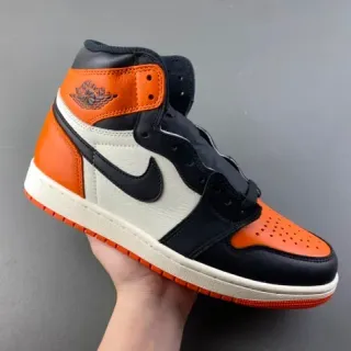 Air Jordan 1 Orange Black Off-White 篮球鞋