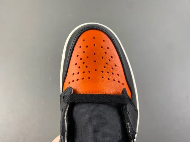 Air Jordan 1 Orange Black Off-White Chaussures de Basketball 5
