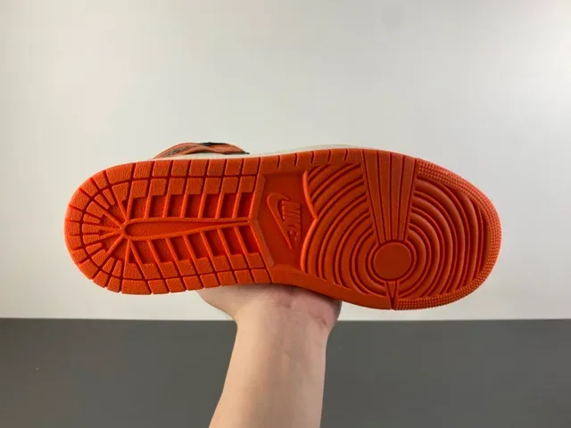 Air Jordan 1 Orange Black Off-White Chaussures de Basketball 9