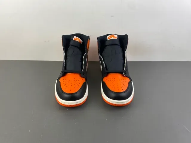 Air Jordan 1 Orange Black Off-White Chaussures de Basketball 11