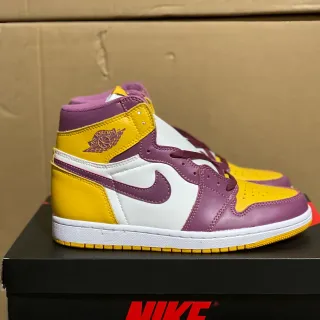 Air Jordan 1 黄紫白篮球鞋