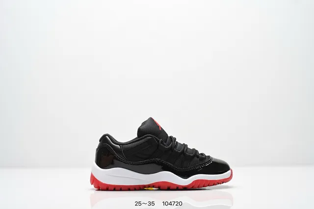 Air Jordan 11 Black Patent Blue Outsole Basketball Shoes 7