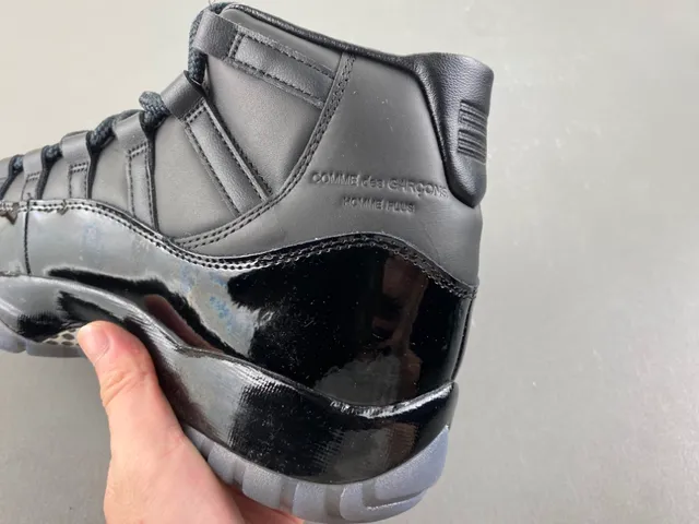 Air Jordan 11 Black Patent Leather Basketball Shoes 4