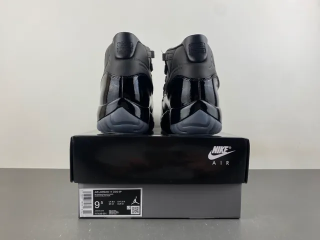 Air Jordan 11 Black Patent Leather Basketball Shoes 18