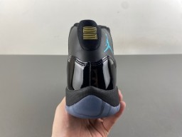 Air Jordan 11 Black Teal Basketball Shoes 4