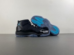 Air Jordan 11 Black Teal Basketball Shoes 13