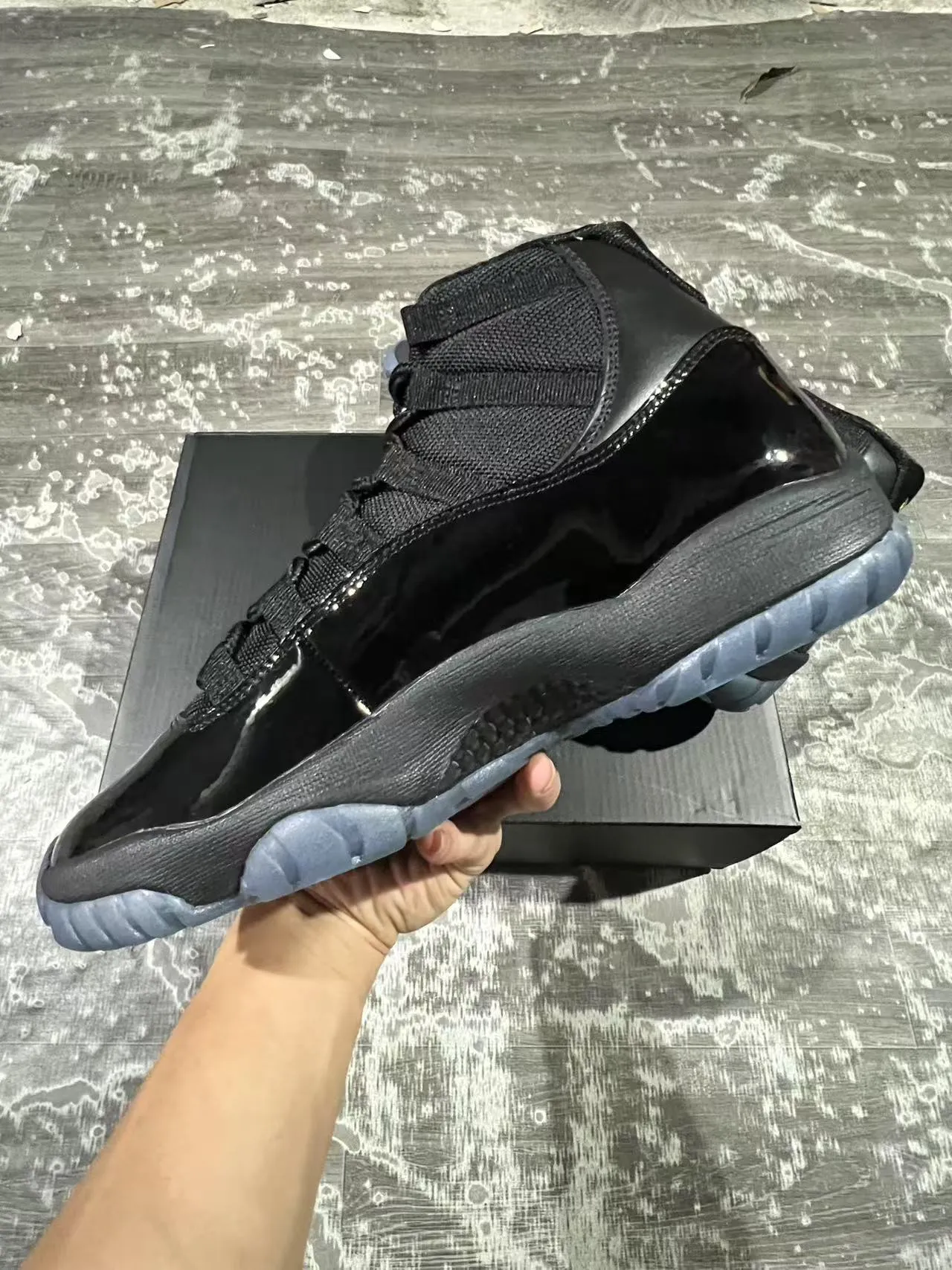 Air Jordan 11 Black Turquoise Jumpman Basketball Shoes 5