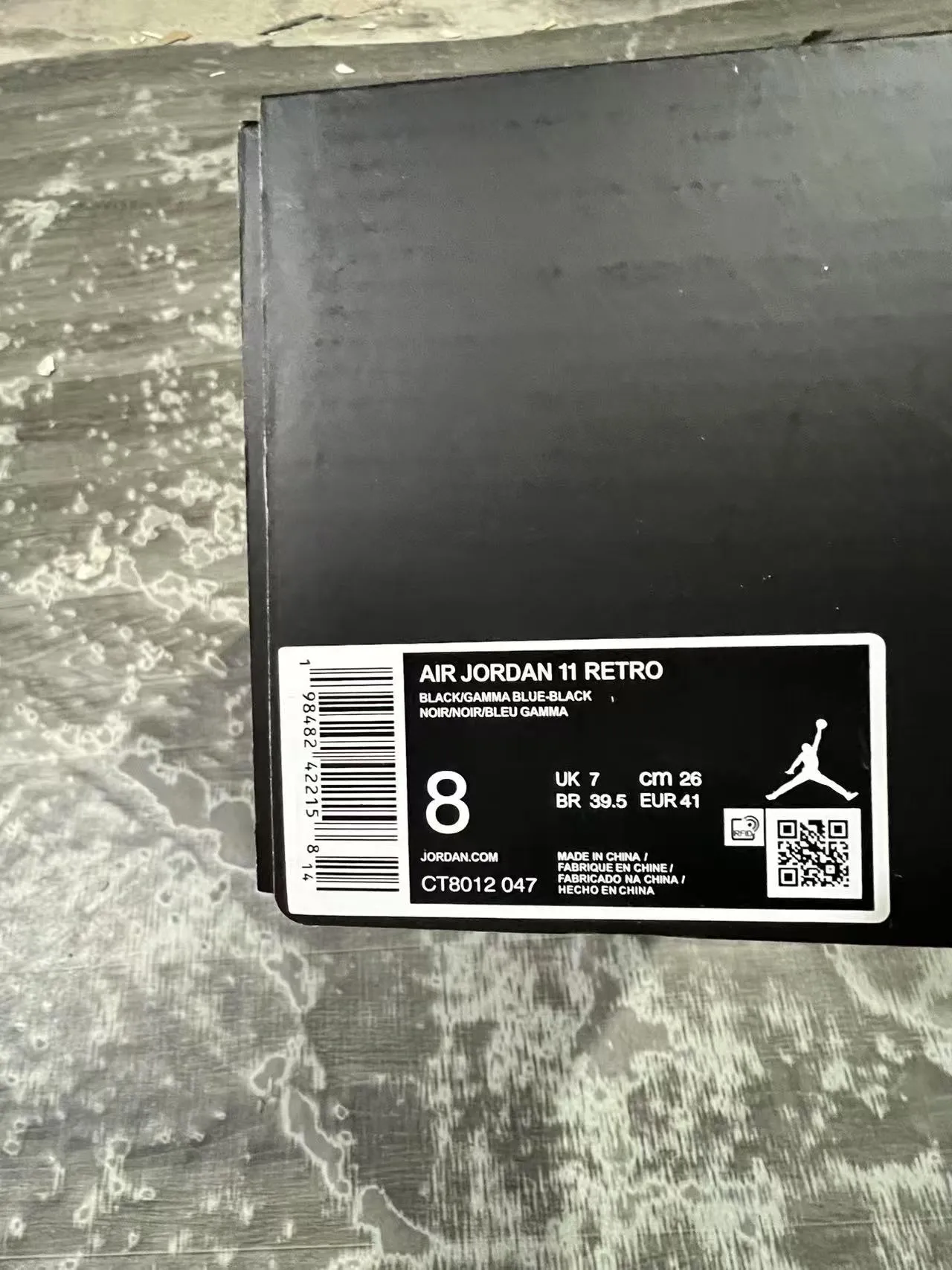 Air Jordan 11 Black Turquoise Jumpman Basketball Shoes 10