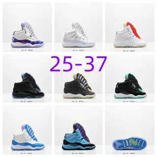 Air Jordan 11 Galaxy Print White Purple Basketball Shoes