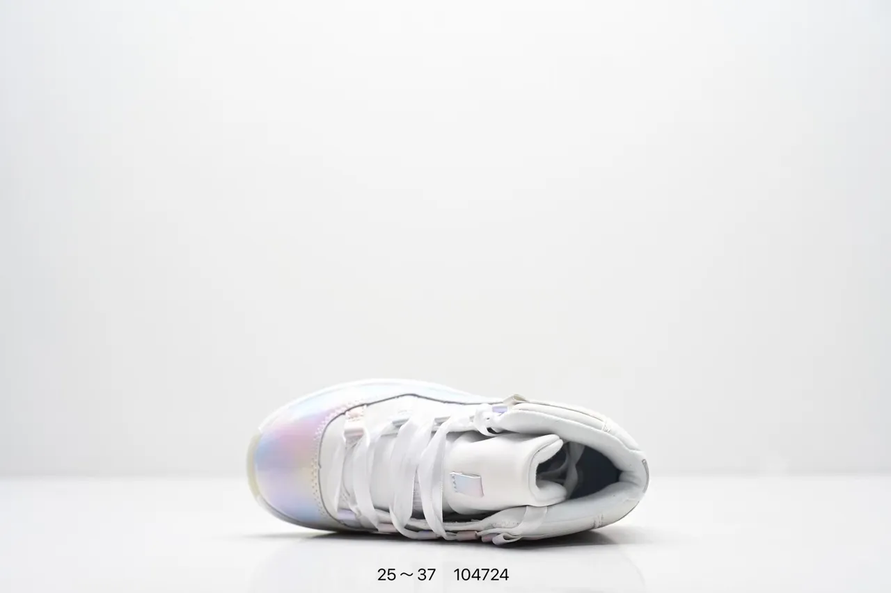 Air Jordan 11 Galaxy Print White Purple Basketball Shoes 17