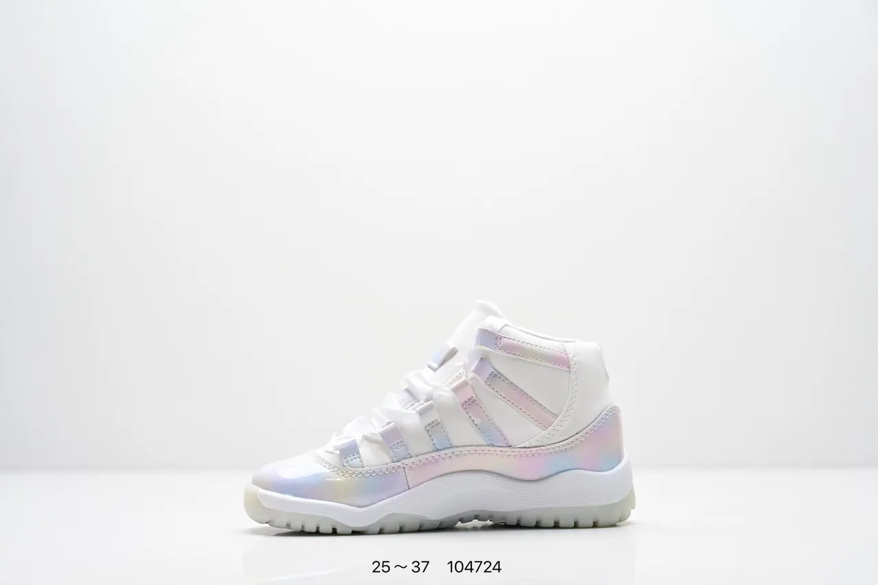 Air Jordan 11 Galaxy Print White Purple Basketball Shoes 20