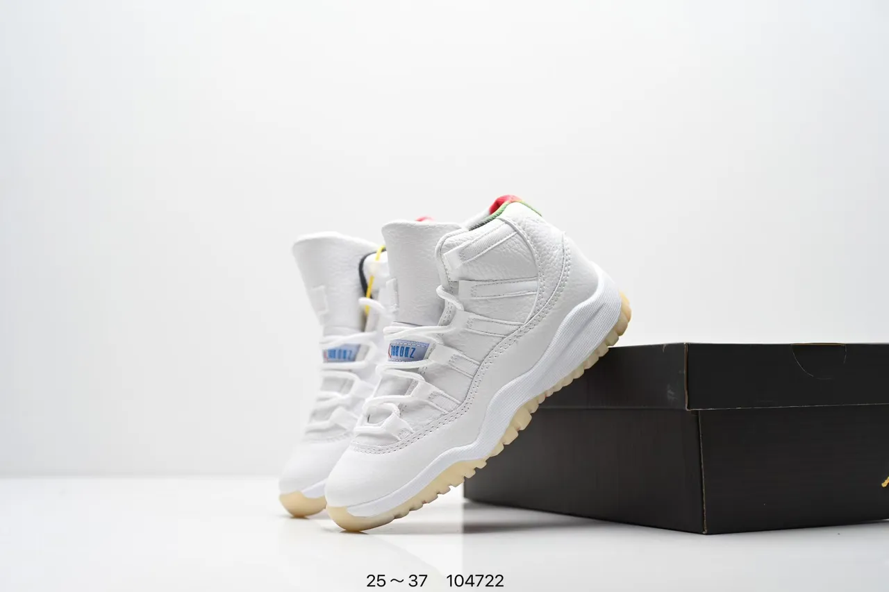 Air Jordan 11 Galaxy Print White Purple Basketball Shoes 21