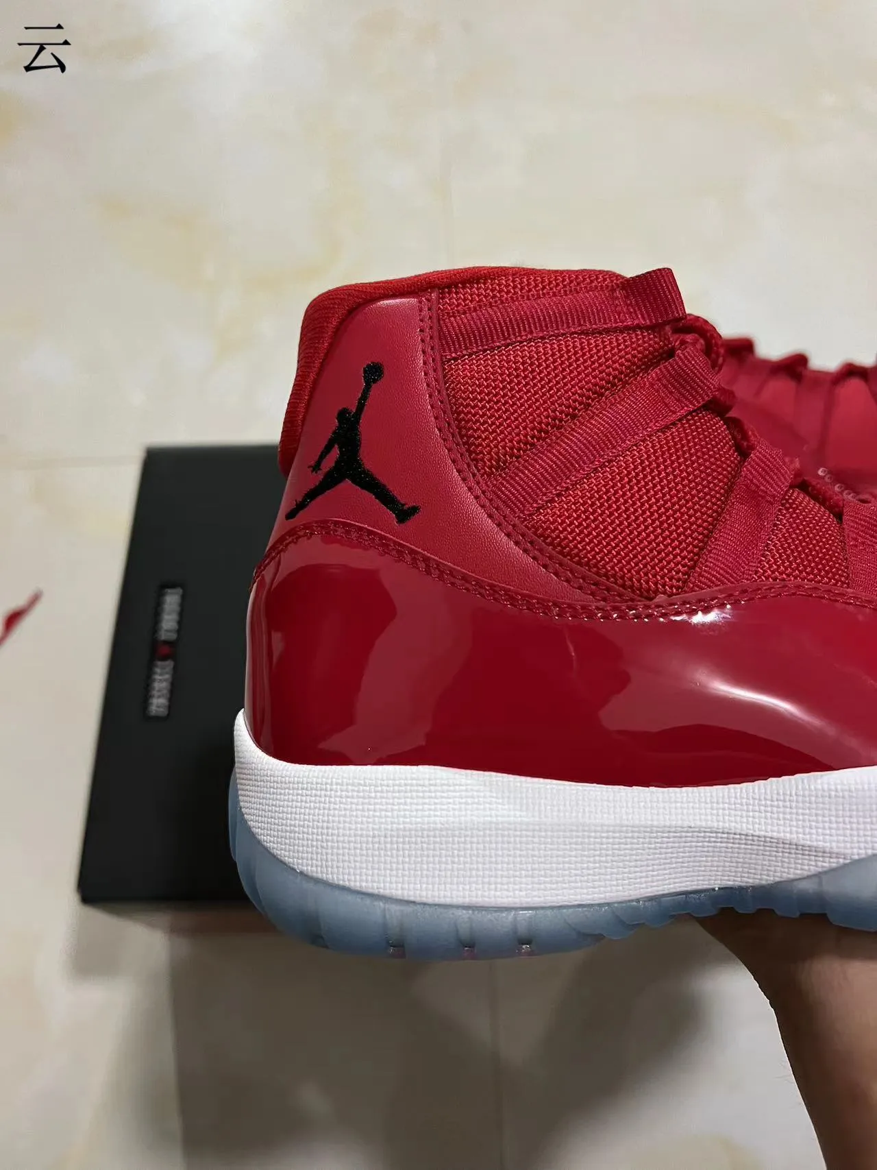 Air Jordan 11 Red Patent Leather Basketball Shoes 7