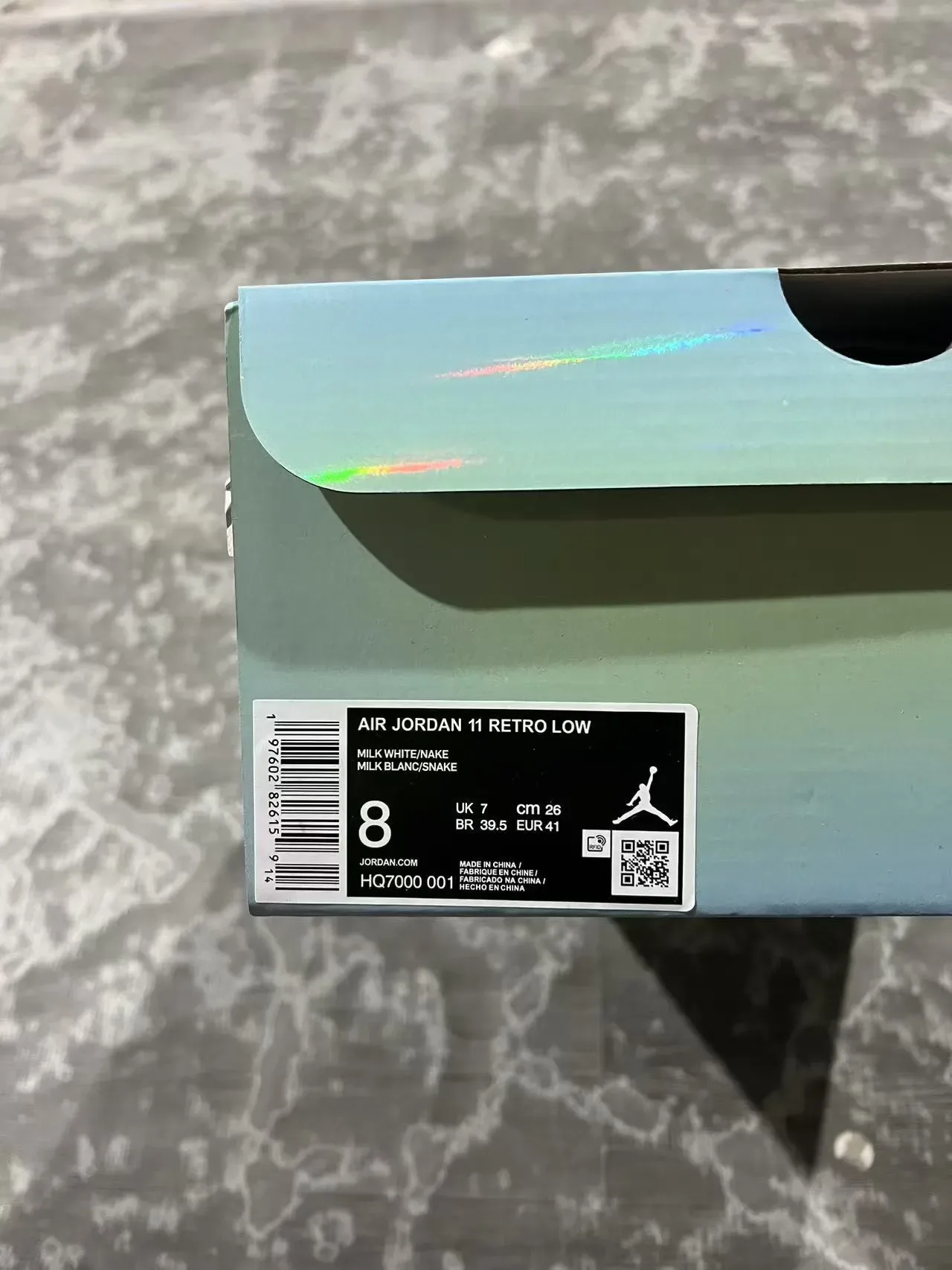 Air Jordan 11 White Iridescent Silver Lifestyle Sneakers 11