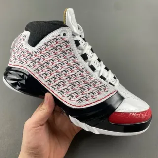 Air Jordan 12 White Black Red Crackle Toe Basketball Shoes