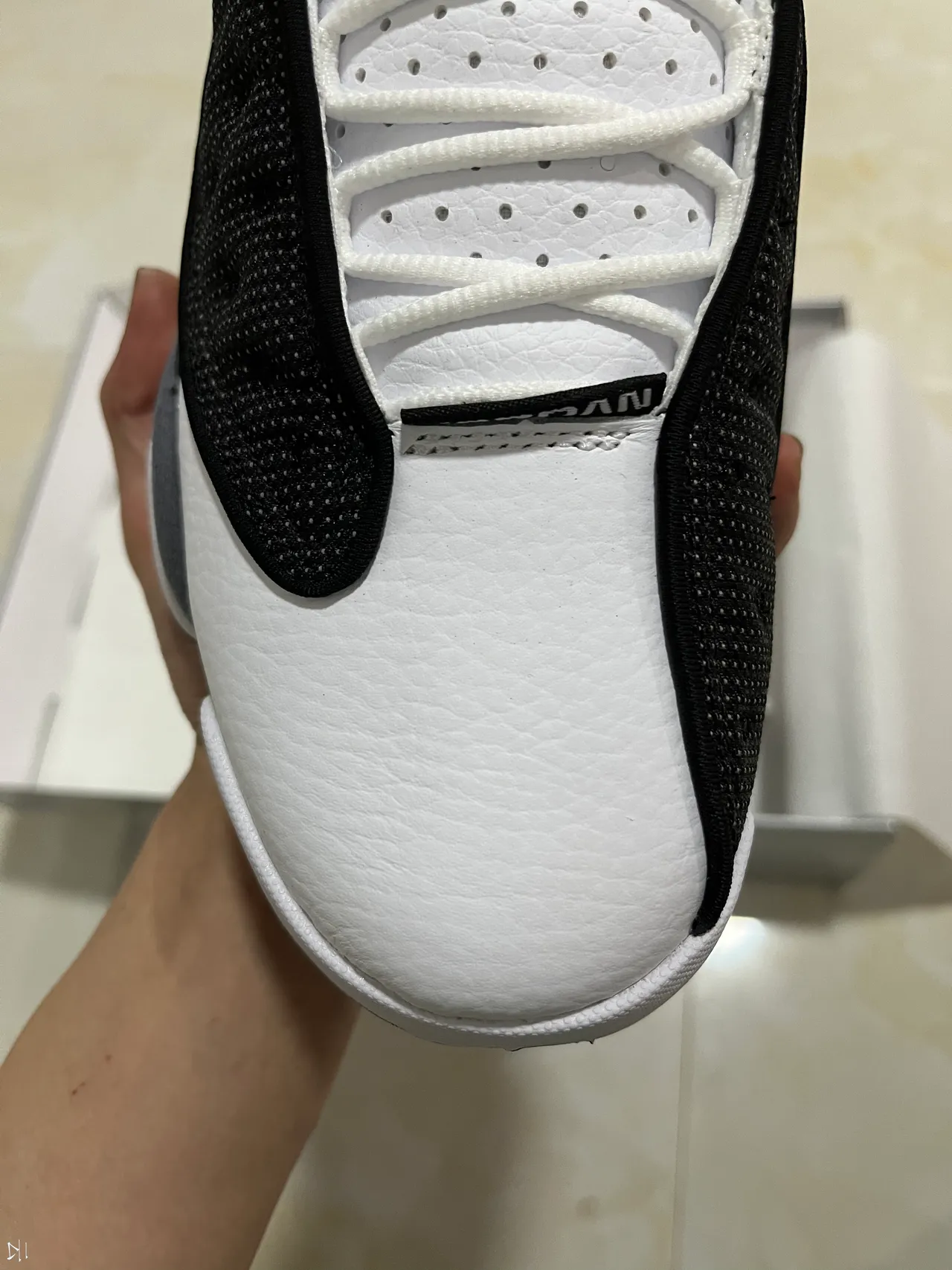 Air Jordan 13 Black White Gray Basketball Shoes 2