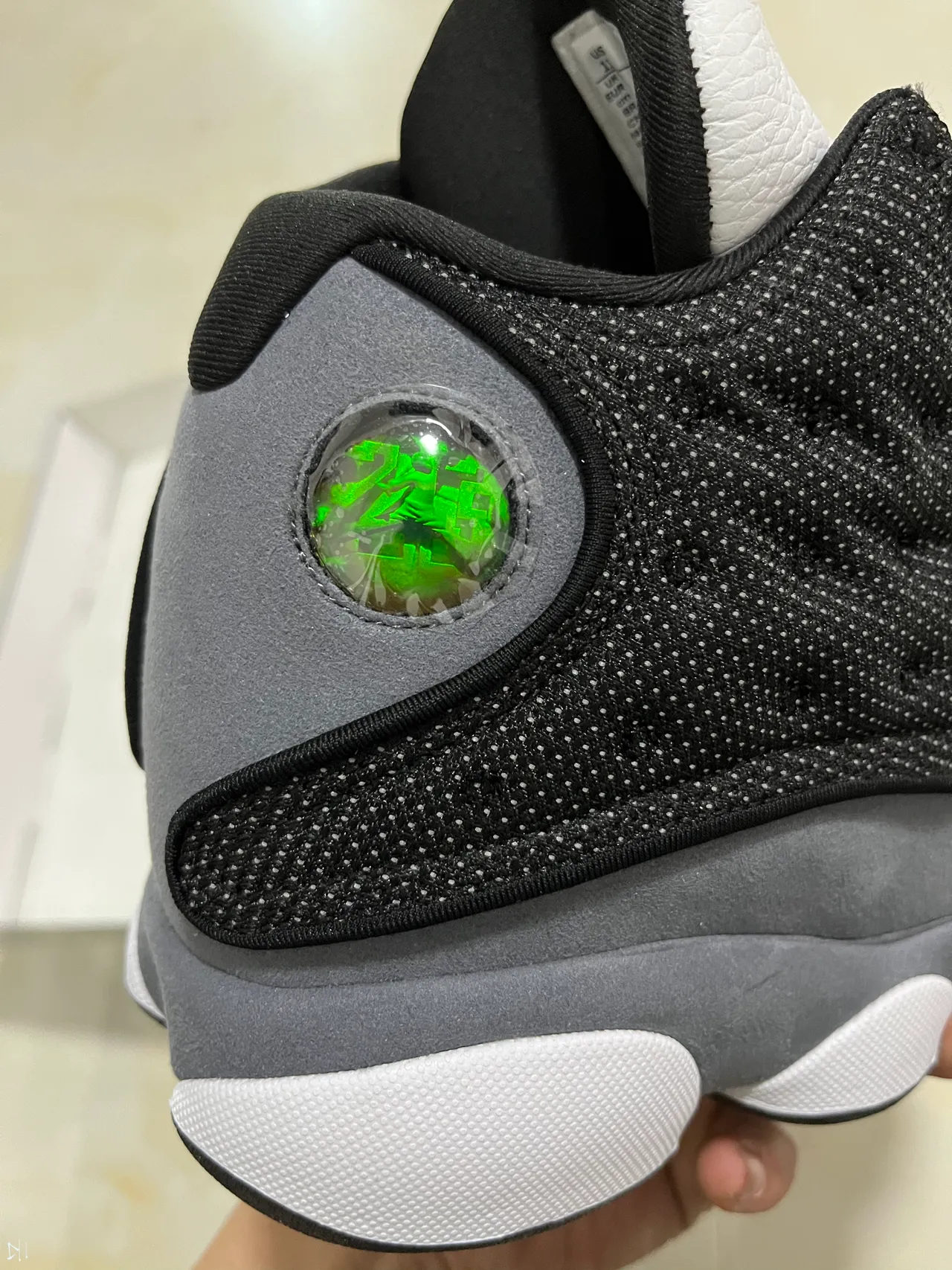 Air Jordan 13 Black White Gray Basketball Shoes 9