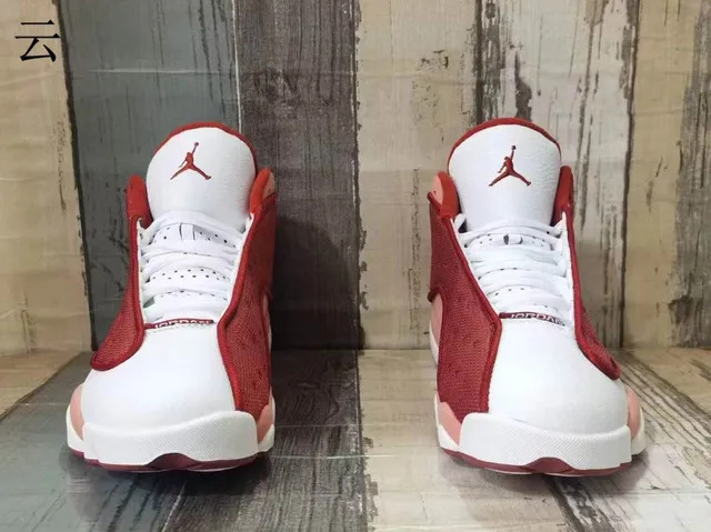 Air Jordan 13 Red and White Basketball Shoes 5