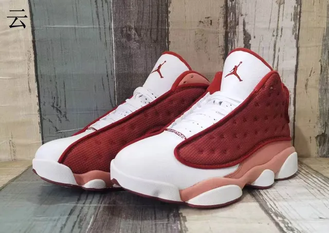 Air Jordan 13 Red and White Basketball Shoes 6