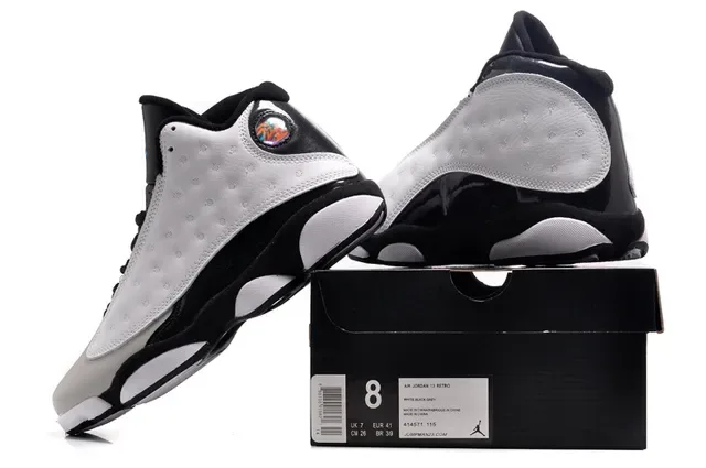 Air Jordan 13 White Black Blue Green Chaussures de Basketball 2