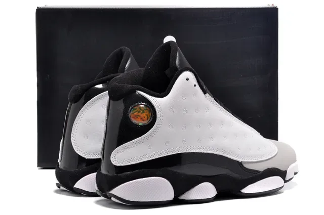 Air Jordan 13 White Black Blue Green Chaussures de Basketball 4