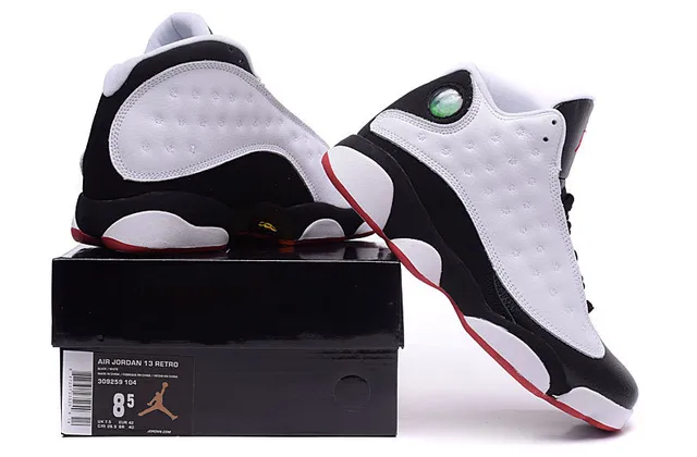 Chaussures de basketball Air Jordan 13 blanc noir rouge 2